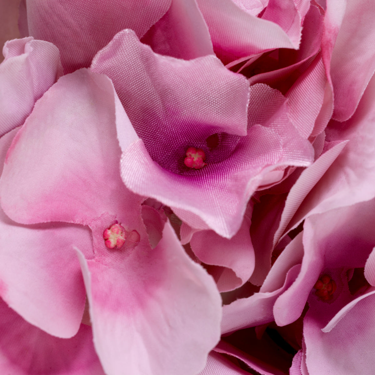 Bouquet Of Hydrangeas pink tones real touch 48 pcs/2varieties