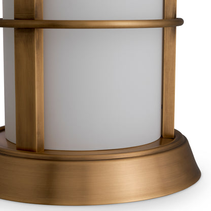 Outdoor Table Lamp Kyle L antique brass finish