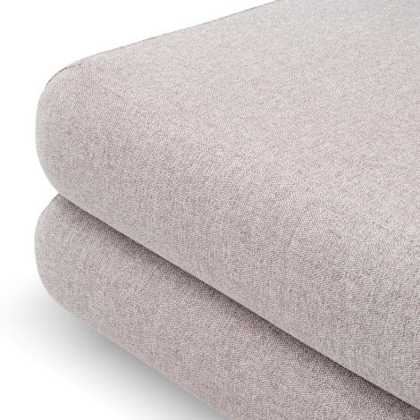 Outdoor Modular Sofa Malaga mauritius light grey - Ottoman