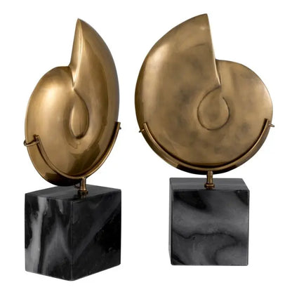 Object Ammonite  Set Of 2 Eichholtz