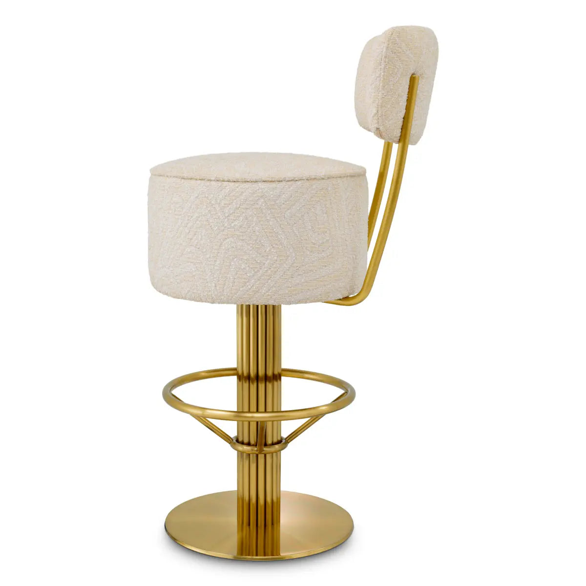 Bar Stool Carleton with back Eichholtz