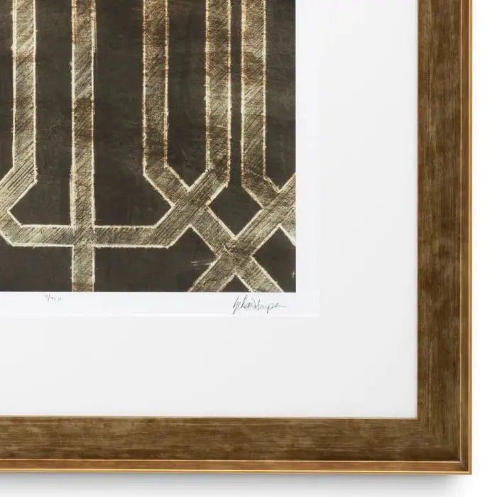 Print Trellis Pattern by Ethan Harper II set of 2 Eichholtz