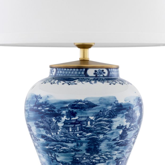 Table Lamp Chinese Blue Eichholtz