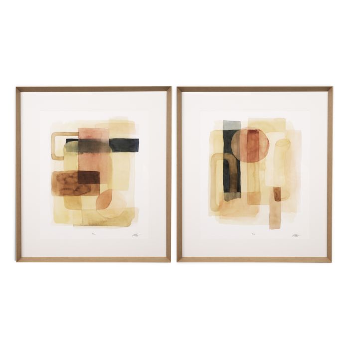 Print Sand Shaped by Grace Popp set of 2 Eichholtz