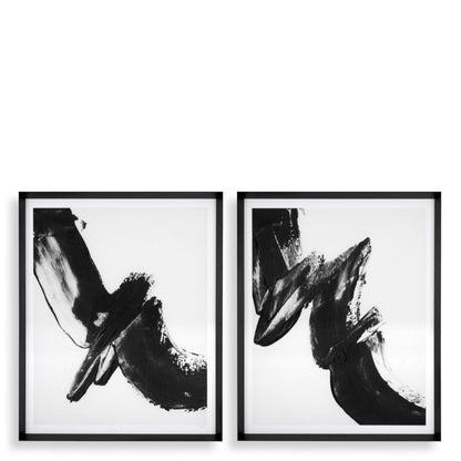 Print Black expression set of 2 Eichholtz