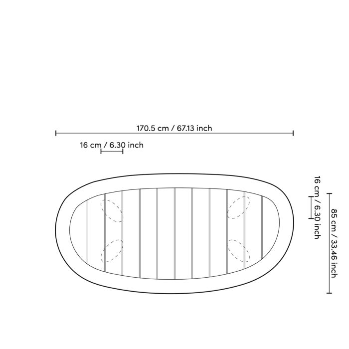 Outdoor Coffee Table Free Form Eichholtz