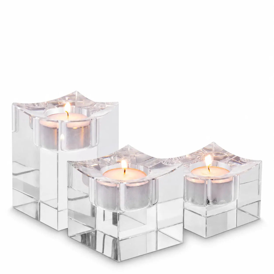 Tealight Holder Giancarlo low  Set Of 3 *EXPO Eichholtz