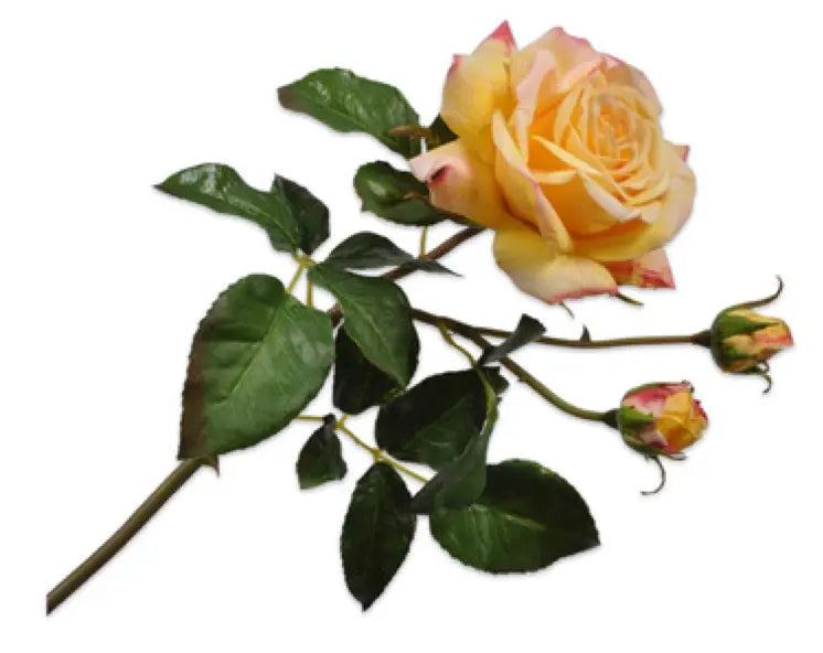 ROSE SPRAY YLL/ORG 56 cm Silk-Ka