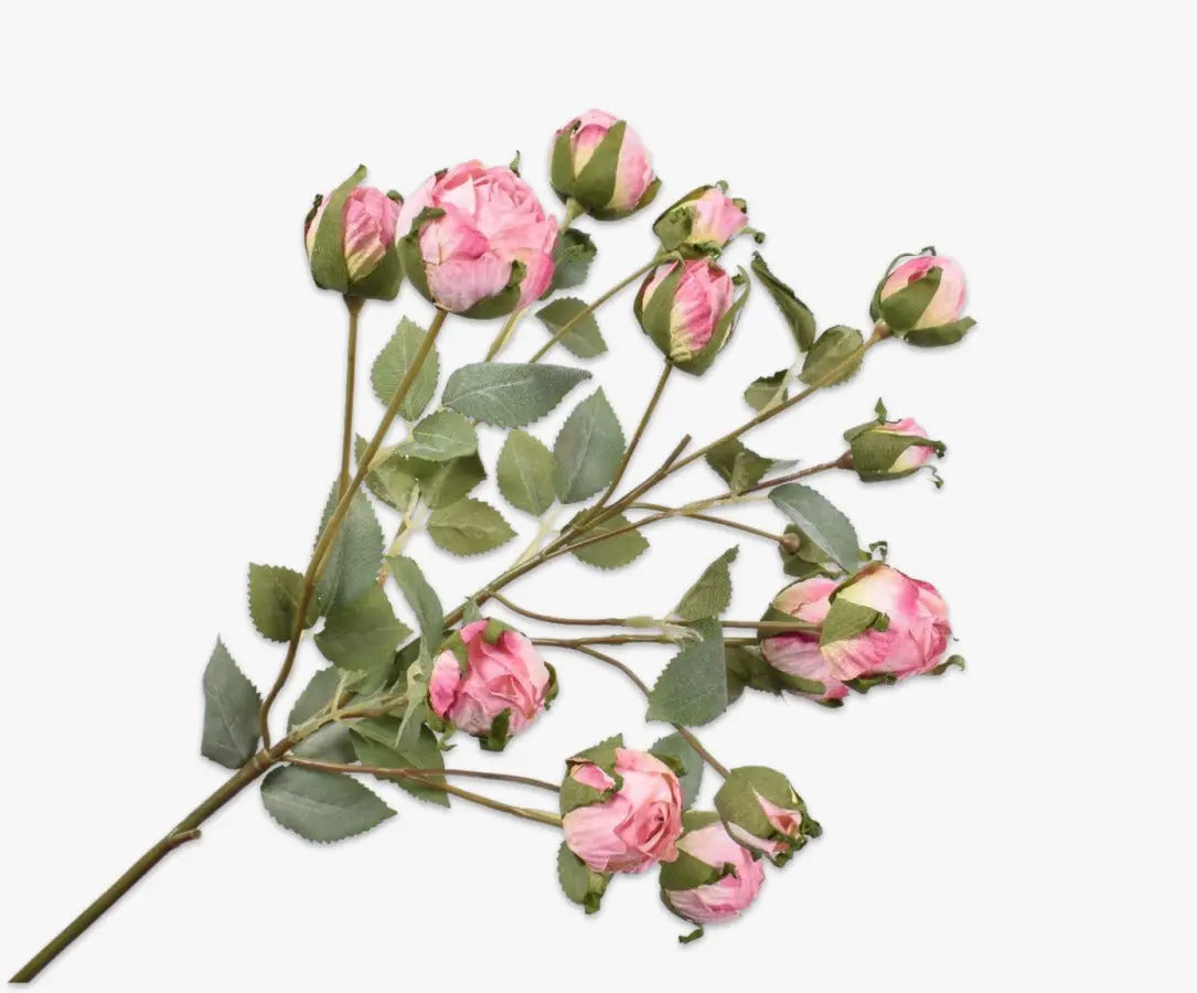 Rose Spray Pink 72 cm Silk-Ka