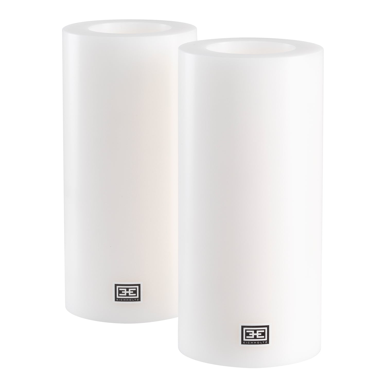 Vela artificial Ø 10 x H. 21 cm Conjunto de 2