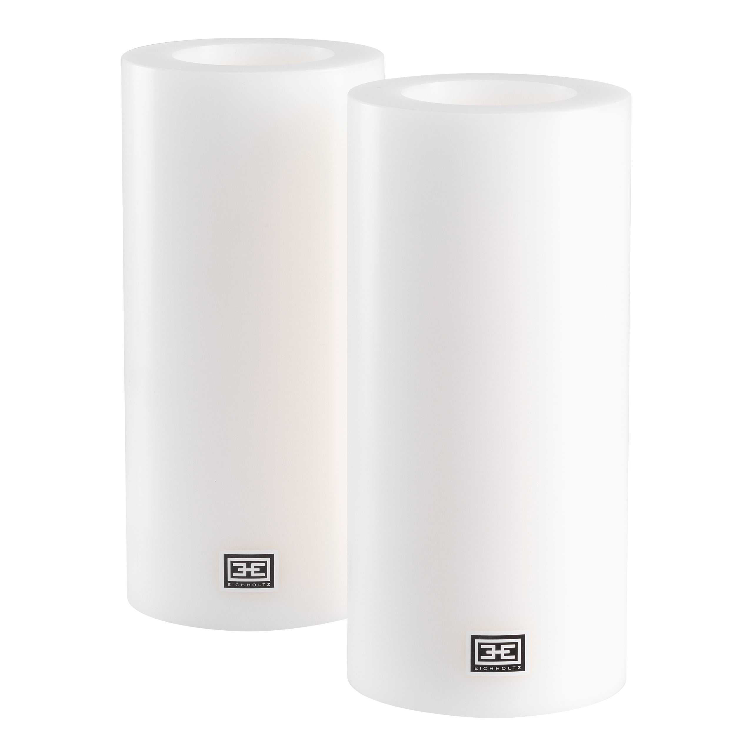 Vela artificial Ø 10 x H. 21 cm Conjunto de 2
