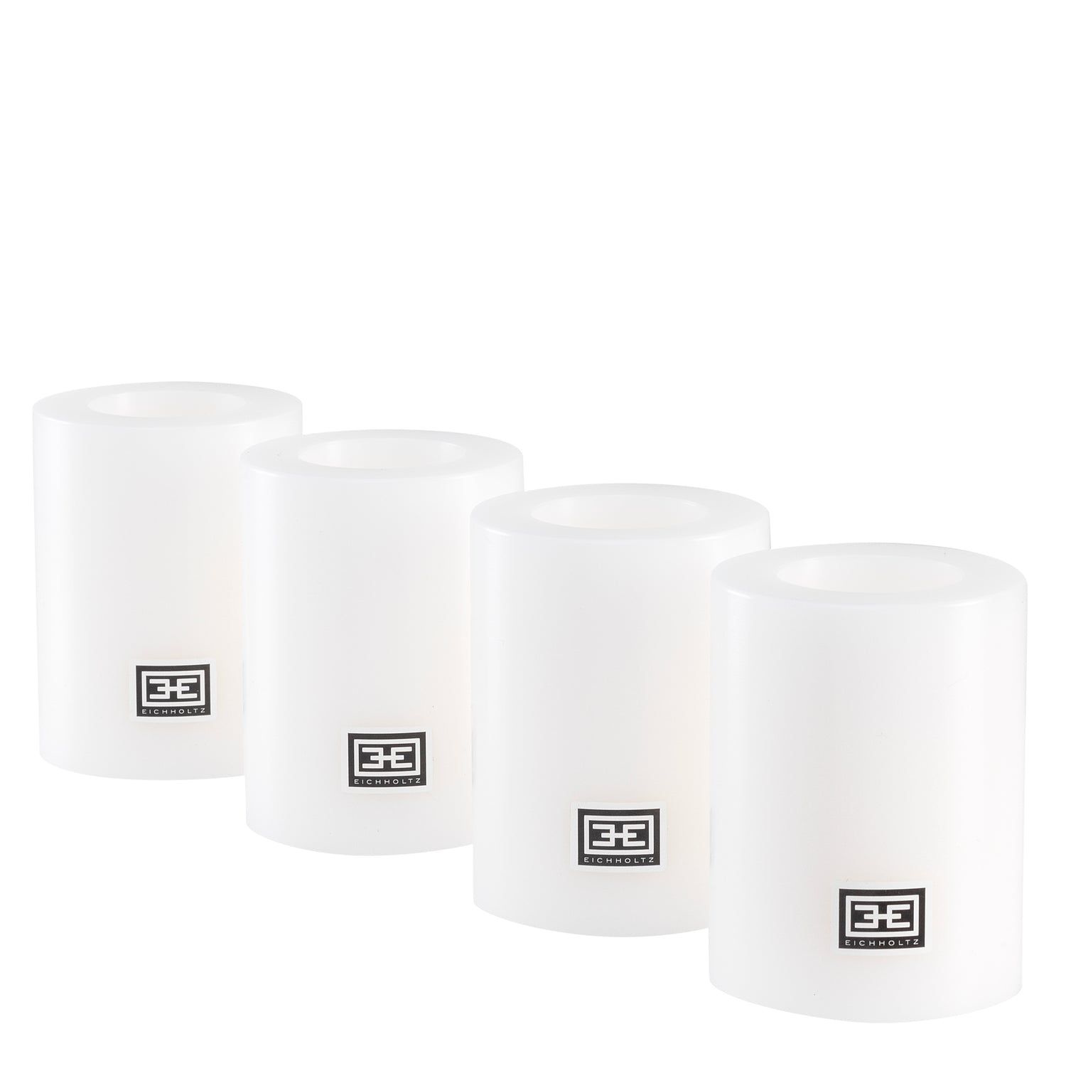 Artificial Candle ø 7 x H. 9 cm  Set Of 4