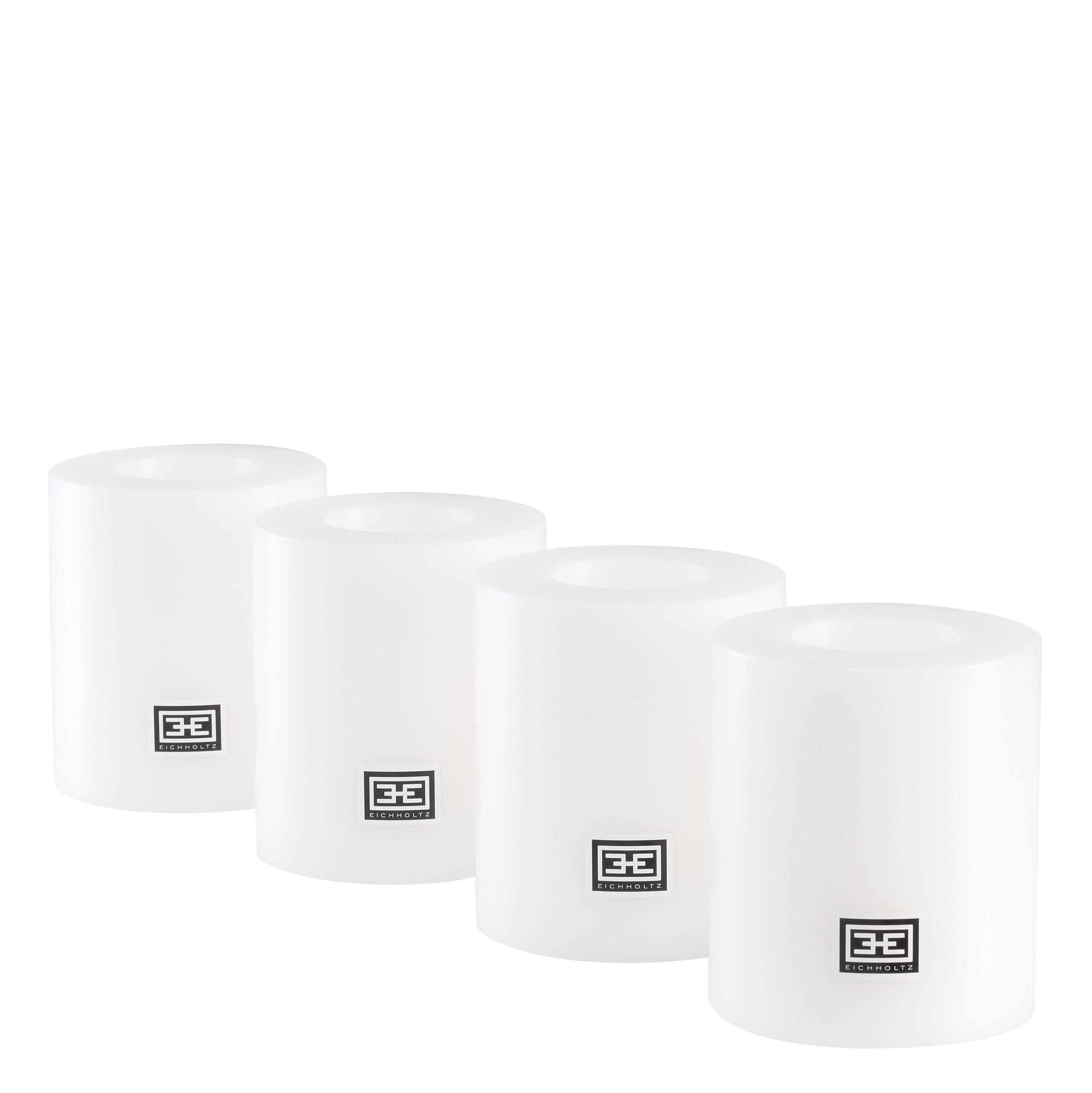 Artificial Candle ø 8 x H. 9 cm  Set Of 4