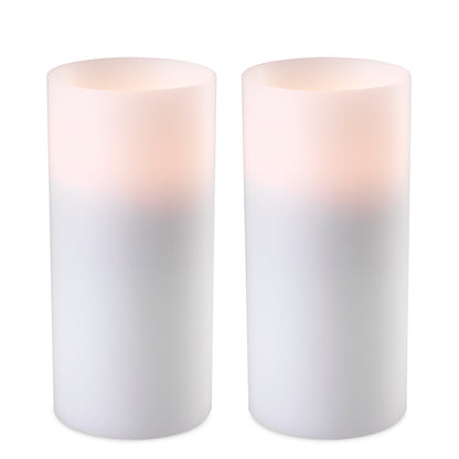 Artificial Candle deep ø 10 x H. 21 cm set of 2