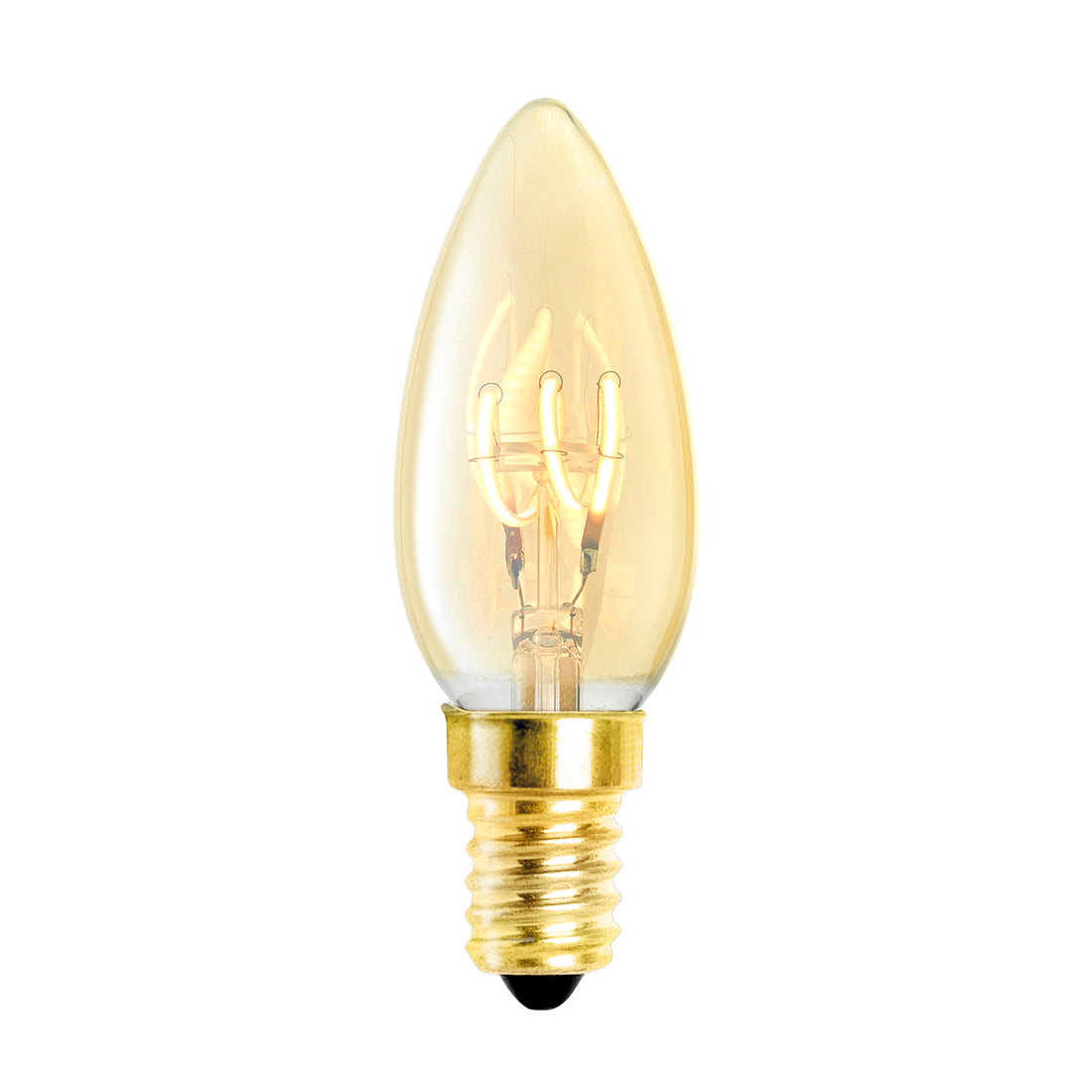 Vela de bombilla LED 3W E14 Ø 3,5 x 10 cm Conjunto de 4