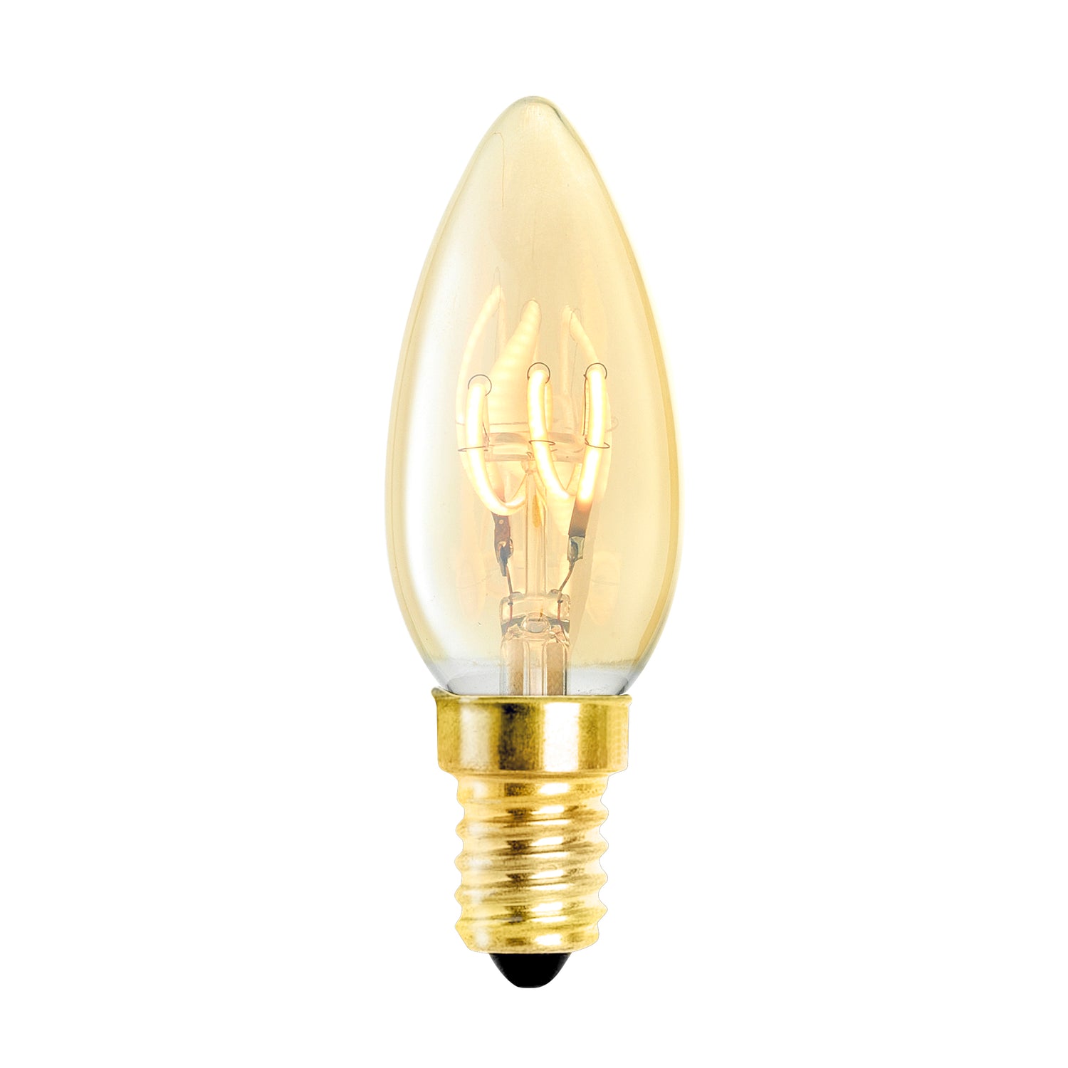 Vela de bombilla LED 3W E14 Ø 3,5 x 10 cm Conjunto de 4