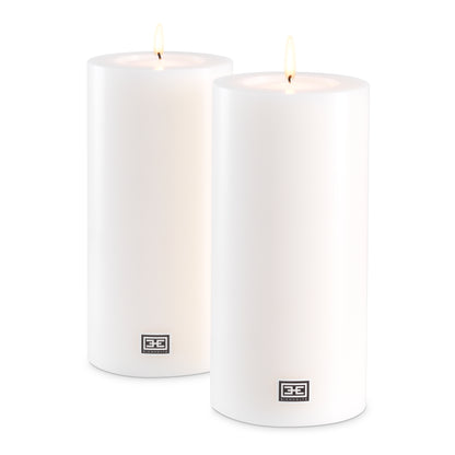Artificial Candle ø 12 x H. 25 cm  Set Of 2
