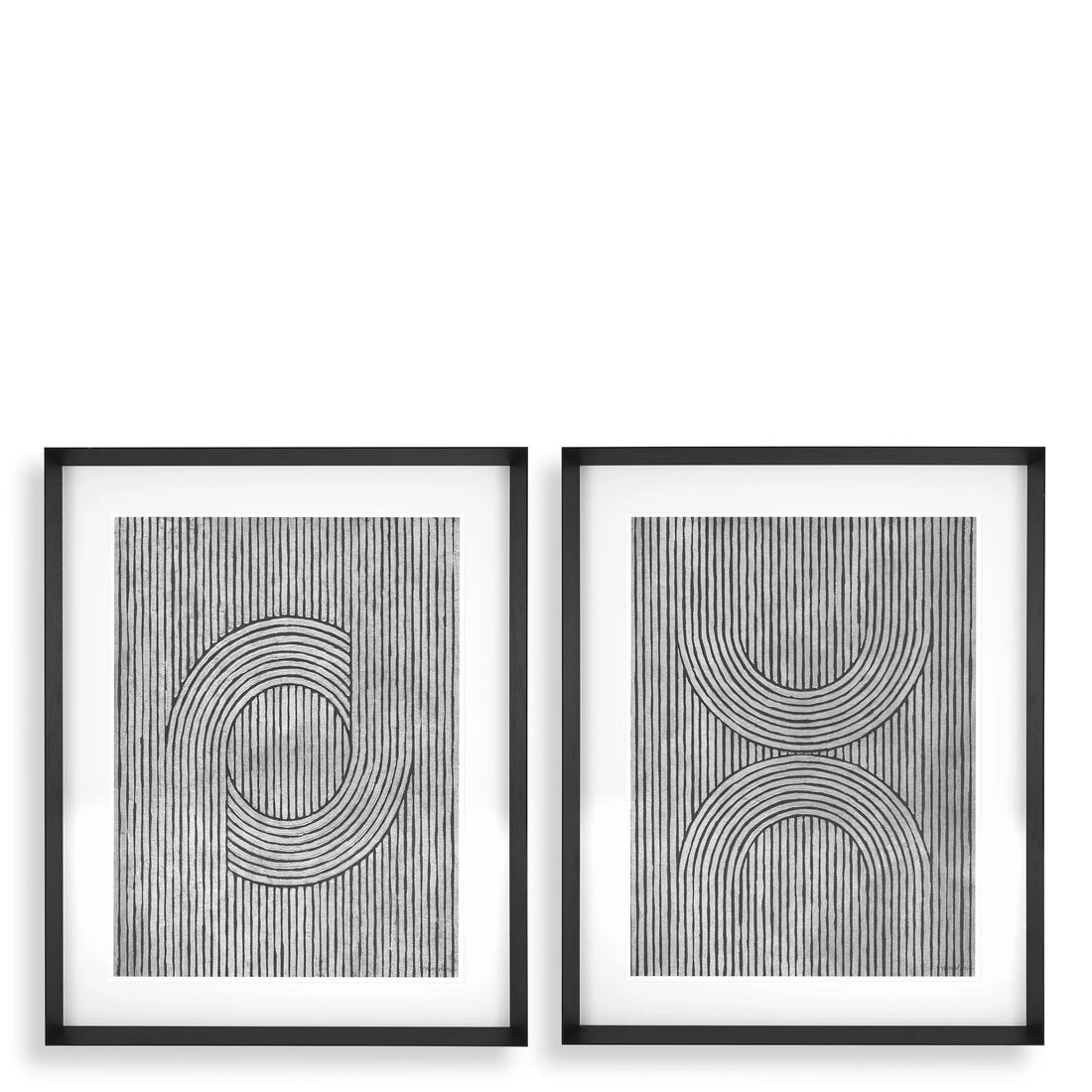 Print Cedar grooves set of 2 Eichholtz