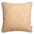 Cushion Sonel L yellow with white piping