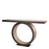 Console Table Odis natural oak veneer bronze finish