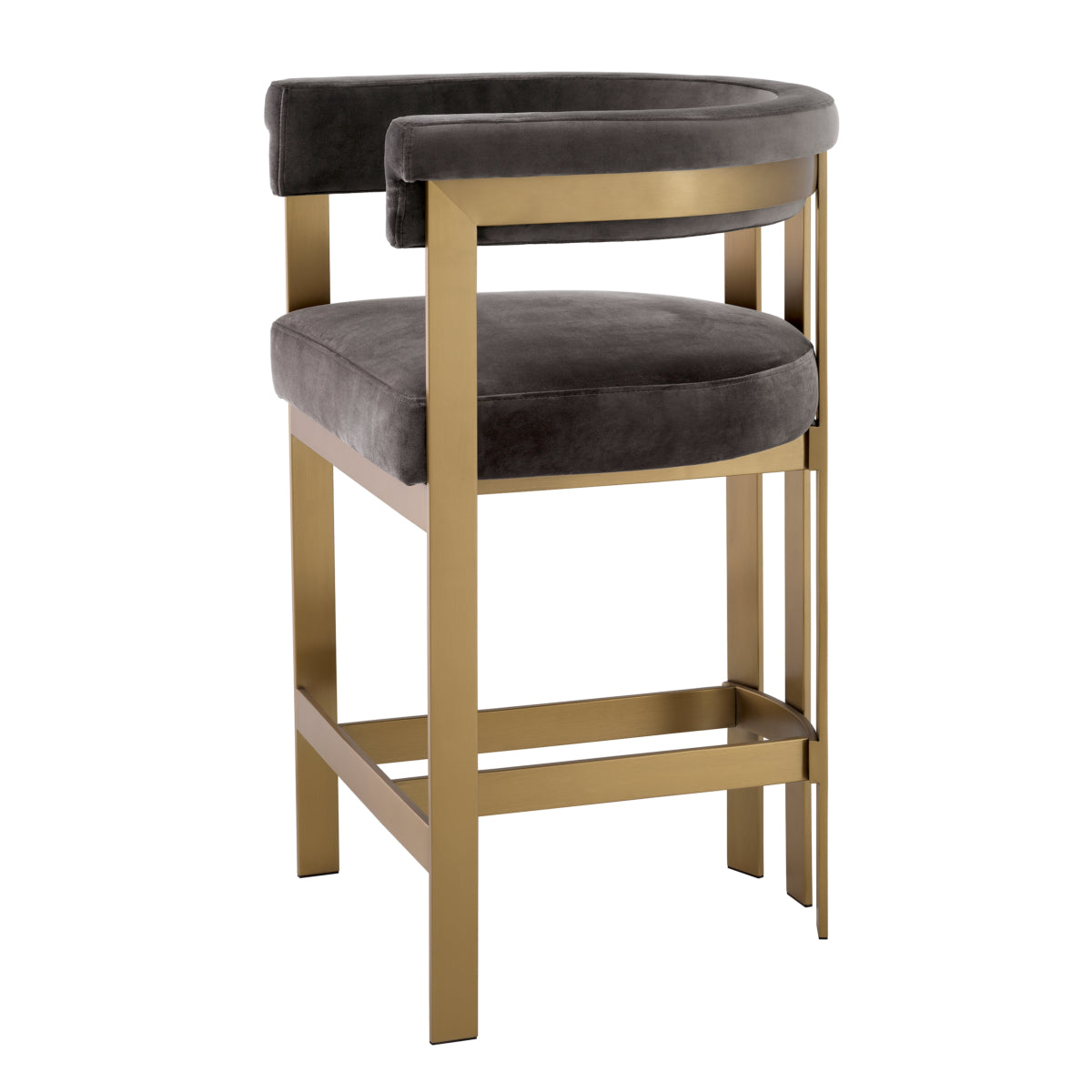 Counter Stool Clubhouse savona grey velvet